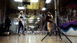 Video: Backstage of photo shooting. Fast motion effect. Backstage of photo shooting. Fast motion effect.