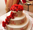 Wedding cake with roses