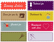 Sewing Labels, Pantone fashion colors, copy space, diy projects
