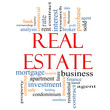 Real Estate Word Cloud Concept