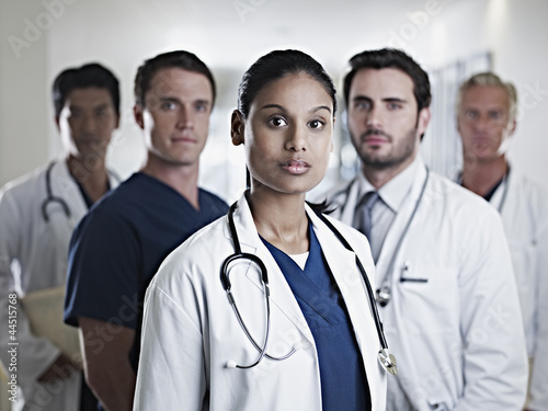 Photo: Portrait of confident doctors and nurses Portrait of confident doctors and nurses