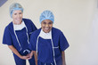Portrait of smiling nurses