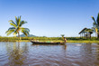 Malagasy man paddling