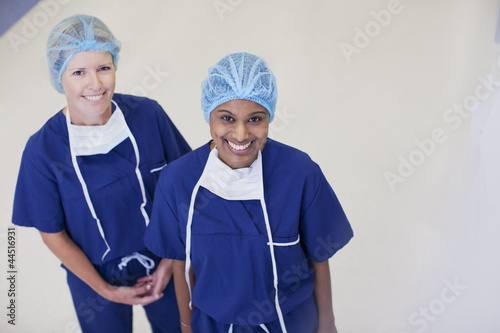 Photo: Portrait of smiling nurses Portrait of smiling nurses