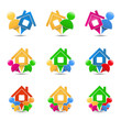 Real estate icons, design elements for your logo