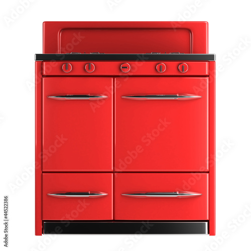 Photo: Retro Stove Front View Retro Stove Front View