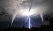 Tornado und Blitz