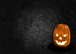 Halloween pumpkin black background