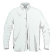 Vector illustration of dress shirt. isolated on white