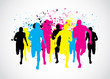CMYK Marathon Runners