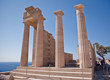 Ancient temple of Apollo at Lindos, Rhodes island, Greece
