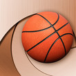 basket ball  on abstract background