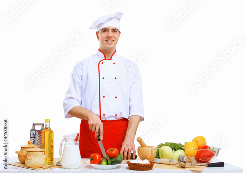 Photo: Young cook preparing food Young cook preparing food