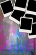 Blank Photos on Multicolored Concrete Wall