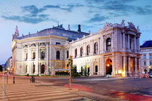 Photo: The state Theater Burgtheater of Vienna, Austria at night The state Theater Burgtheater of Vienna, Austria at night