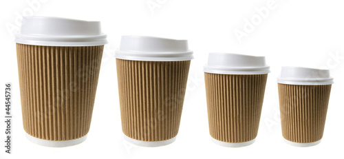 Photo: Cups of Takeaway Coffee Cups of Takeaway Coffee