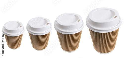 Photo: Cups of Takeaway Coffee Cups of Takeaway Coffee