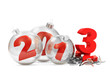 Conceptual image of Glass Christmas Balls 2013