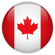 Canada Flag Glossy Button