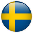 Sweden Flag Glossy Button