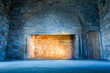 Warm light in a cold medieval castle