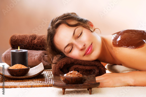 Photo: Spa Chocolate Mask. Luxury Spa Treatment Spa Chocolate Mask. Luxury Spa Treatment