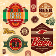 Beer labels, badges and icons set.