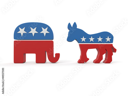 Illustration: US presidential election in 2012 3d render US presidential election in 2012 3d render