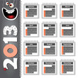Vector: 2013 happy 2013 happy