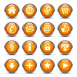 Orange Button Set