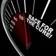 Race for the Cure Speedometer Fundraiser Words