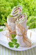 Wraps mit Schinken und Käse