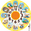 Clock Cat Schoolchild