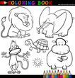 Animals for Coloring Book or Page