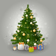 Vector Illustration of a Christmas Tree