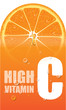 Vector: Orange high vitamin C vector Orange high vitamin C vector