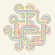 Abstract background. Color intricacy. Vector illustration