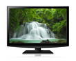 Flat screen tv lcd or led realistic illustration with nature wal