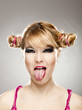 Pulling tongue out