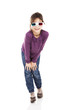 Girl with 3D glasses