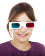Girl with 3D glasses