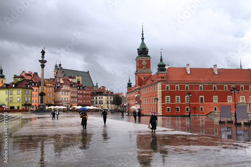 Photo: Warsaw in the rain Warsaw in the rain