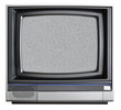 Old tv isolared on white