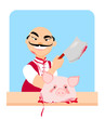 butcher - cartoon