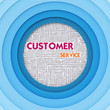Business word cloud for business concept, Customer Service