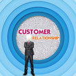 Business word cloud for business concept, Customer Relationship