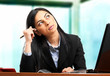 Thoughtful businesswoman