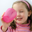 Photo: Little girl finishes her milk Little girl finishes her milk