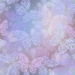 Seamless background with butterflies