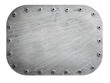 Riveted metal plate